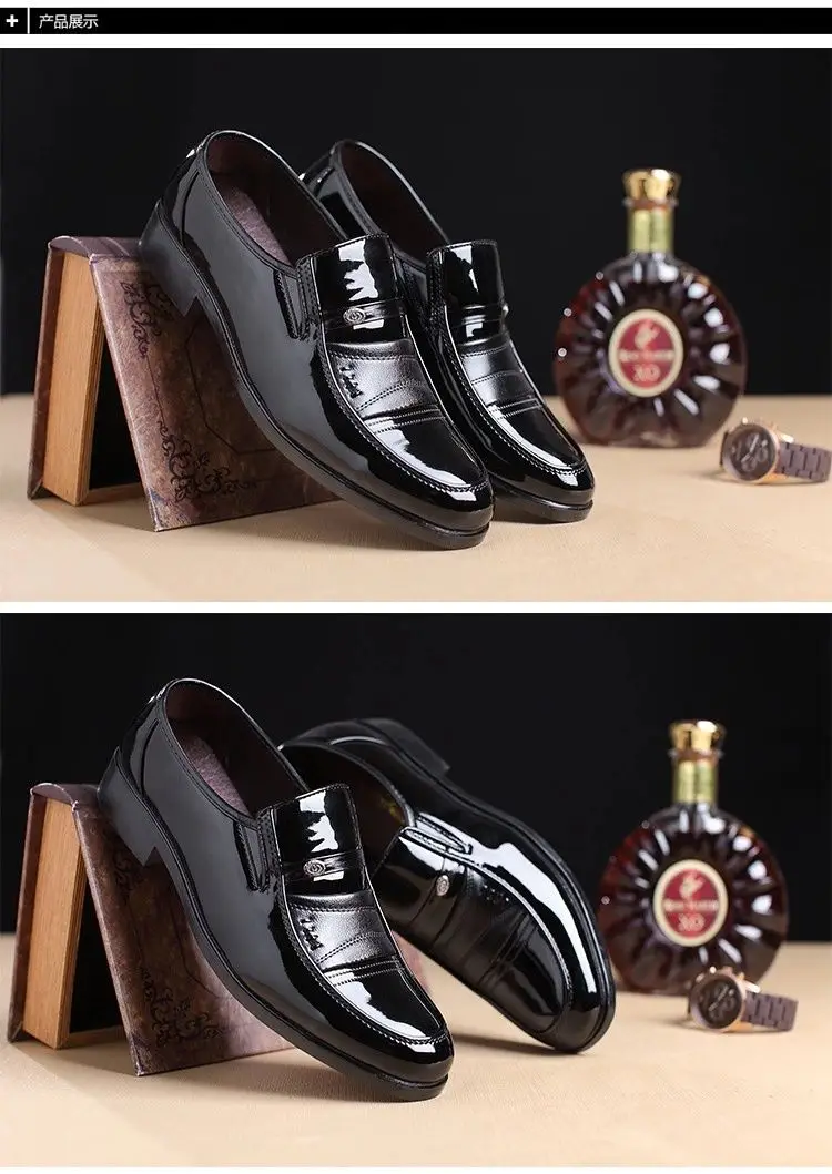Men Leather Formal Business Shoes Male Office Work Flat Shoes Oxford ...