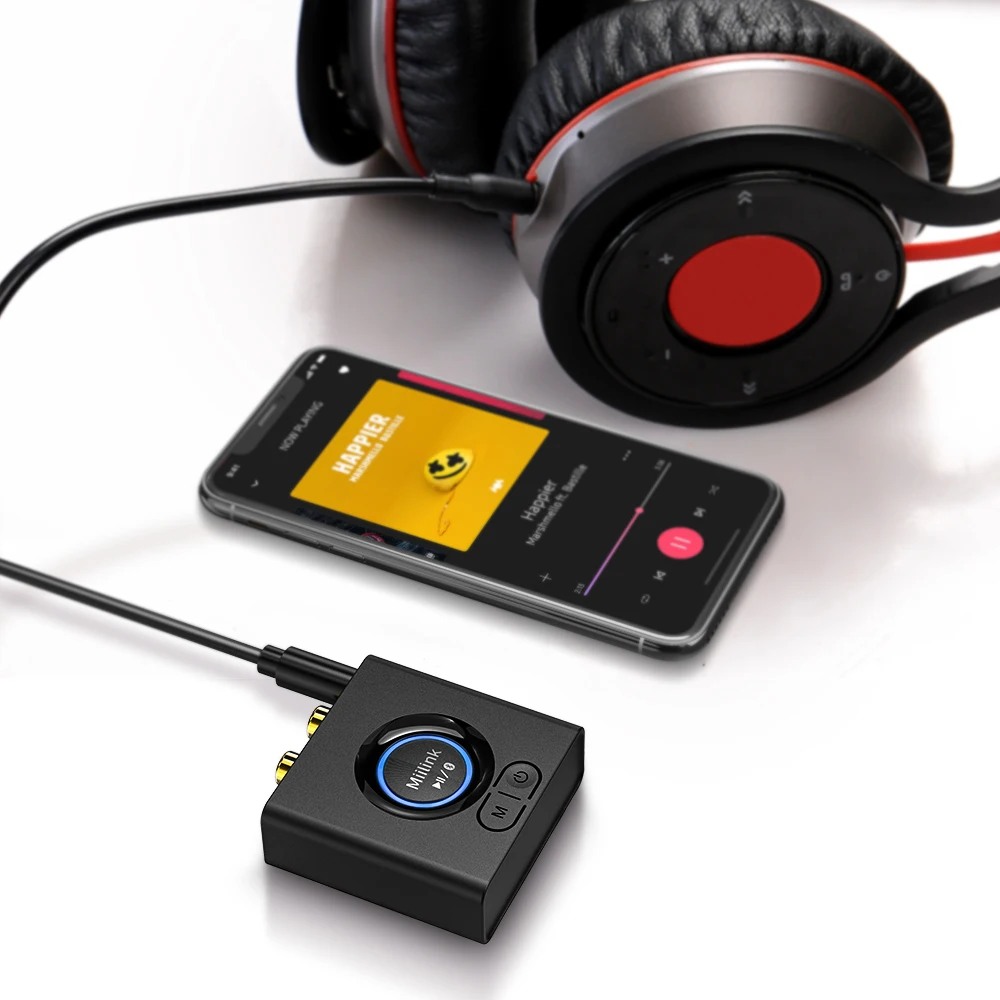 1Mii Ricevitore Bluetooth 5.1, Adattatore Audio Bluetooth HiFi con Jack AUX 3,5m