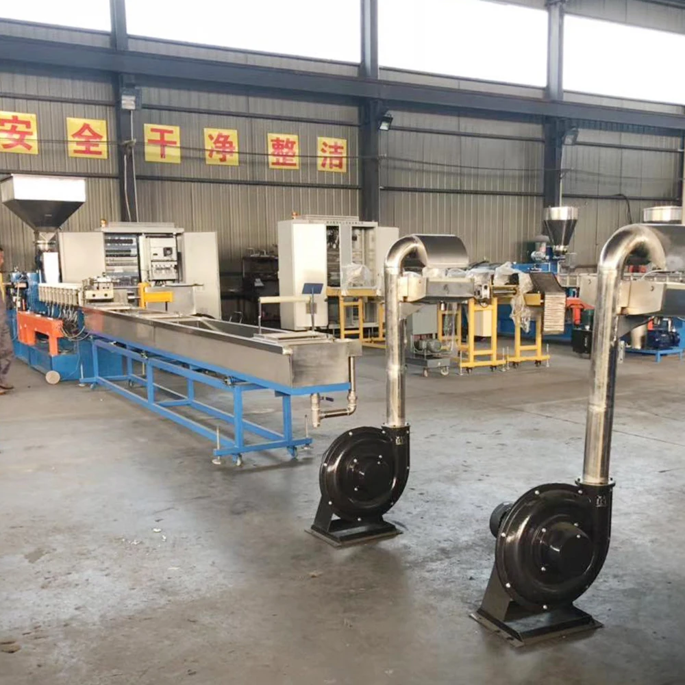 Parallel Twin Screw Extruder Water Strand PET Recycle Granulating Machine PET Bottle Flakes Granulator