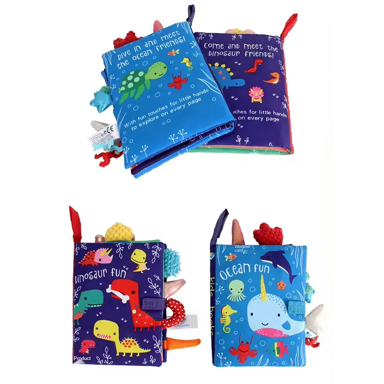 Wholesale New Children's Toys Animal Good Night Cloth Book Baby Toys Early Education Enlightenment Baby Cloth Book