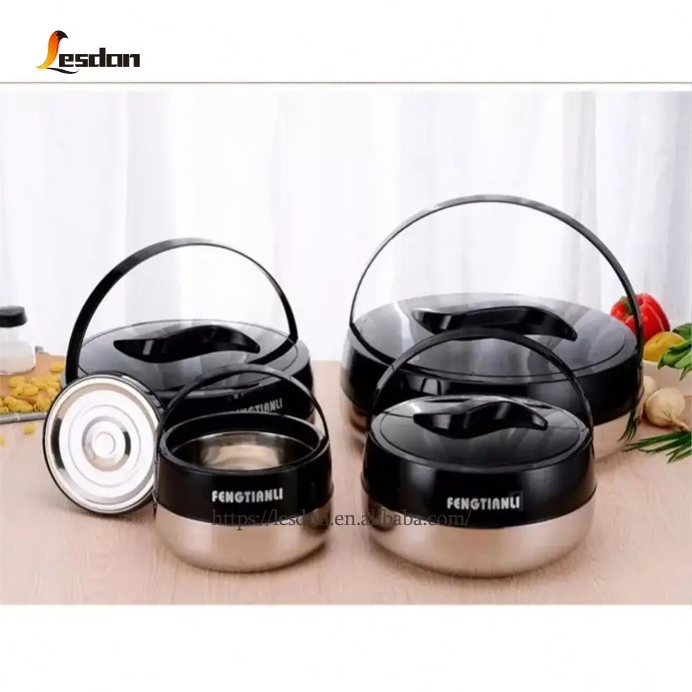 Food Keep Warm Container Per Set 4 Pcs 2l 4l 6l 10l Stainless Steel Keep  Fresh Casserole With Handle