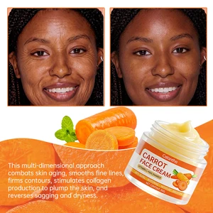 Natural Organic Carrot Vitamin B Face Cream 50ml Daily Moisturizing Anti-Aging Skin Firming Whitening