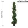 Green Artificial Spiral Cedar Topiary Tree (150cm/4.92ft)