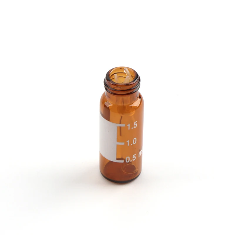 100 Fiale Vetro HPLC 2ml Amber - Con Tappi Vite Blu E Setti PTFE/Silicone - Foto 5