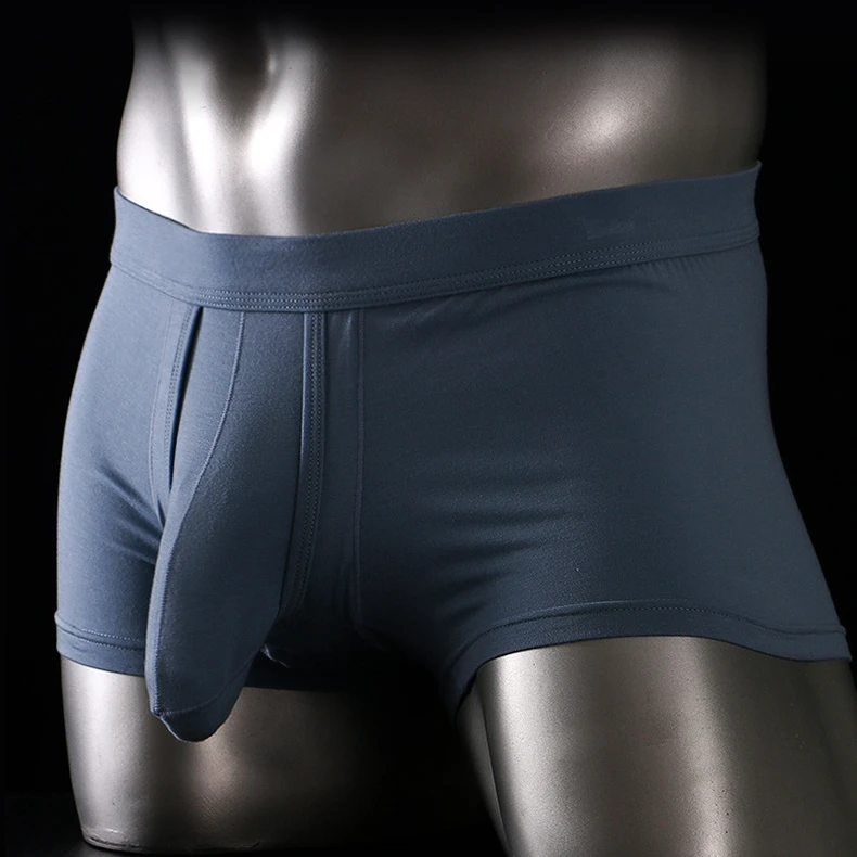 Men's Underwear Summer Breathable Solid Color Separate Pouch