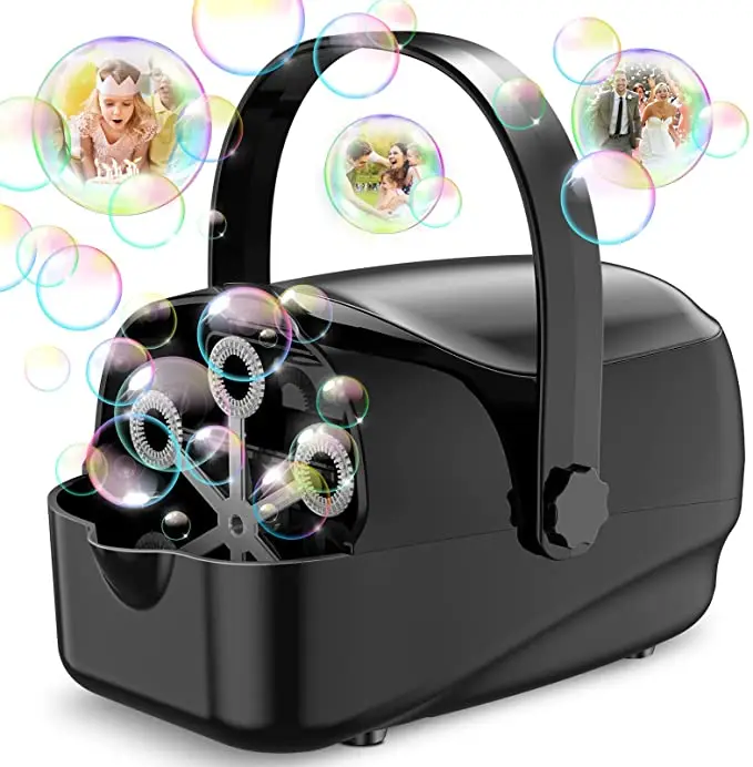 Пузырьковая машина автоматическая воздуходувка для детей на открытом воздухе портативная пузырьковая малышей с 4800 + большими пузырьками/мин 3