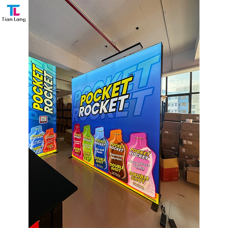 3x4 Výstavné stánky pre výstavné panely 10x20 Reklamný svietiaci box