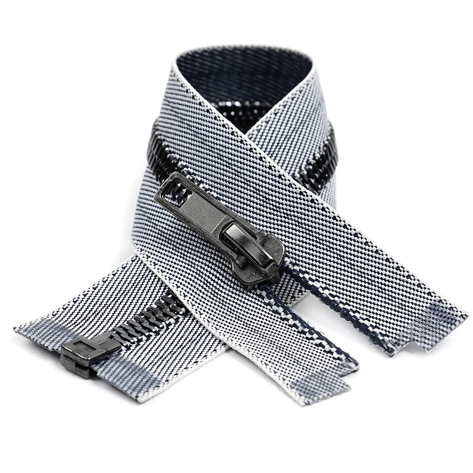 Large Zipper Industrial Metal Zipper For Jeans Jacket Striped Zipes Iron On Zip Sell To Fujian