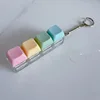 Four key-blue green yellow powder