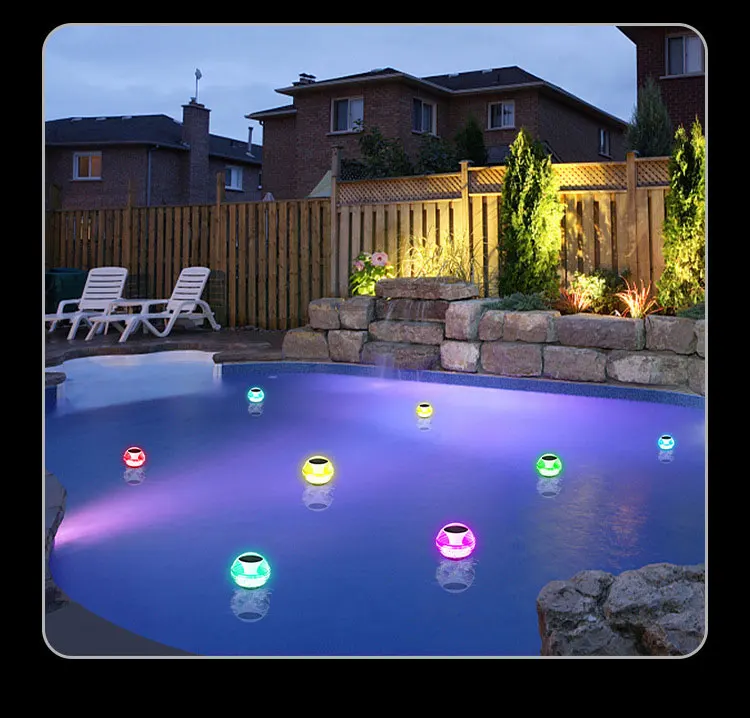 Modern RGB Light Emitting Diode Water Droplet Light Multicolor Outdoor Waterproof Luminous Pool Floor Light Modern RGB Light Emitting Diode Water Droplet Light Multicolor Outdoor Waterproof Luminous Pool Floor Light