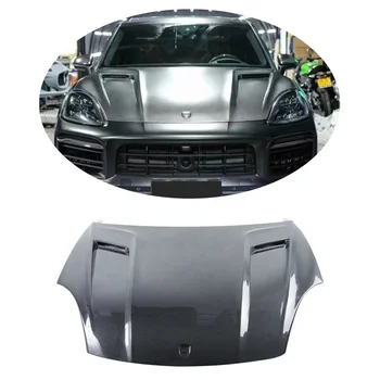 Used for the Porsche Cayenne M style genuine carbon fiber engine hood body kit