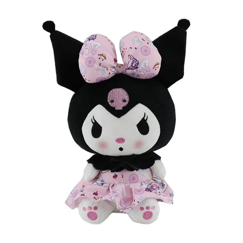 Sanrio – poupée en peluche noire Kuromi Mymelody, Kawaii, dessin