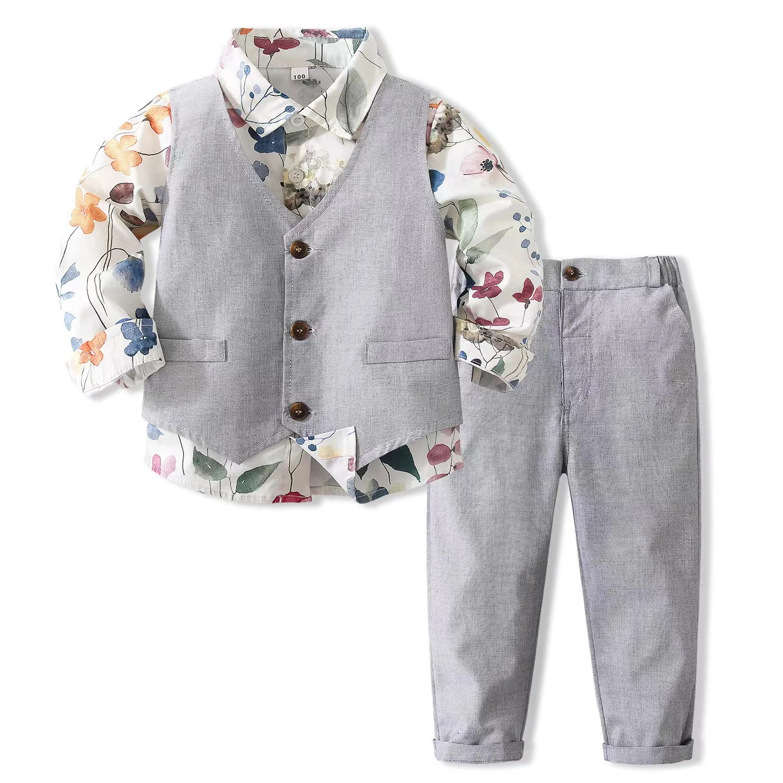 High Quality Children Clothes Boys 3 Piece Suits Kids Clothing Sets