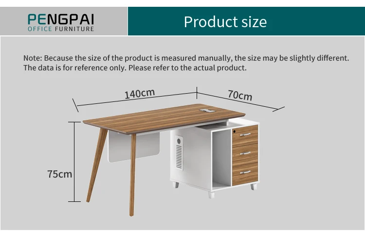Pengpai modern executive design anti-water office computer desk table for office building