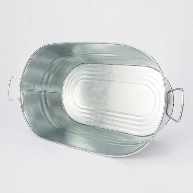 Factory Supply Tin corona Oval Large Ice Bucket for Beer Promotion
