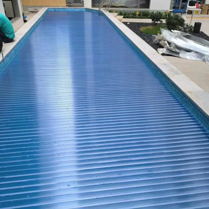 Chinese Factory Pool Inground Outdoor Swimming Pool Cover Retractable Swim Pool Cover Insulated Hard Automatic