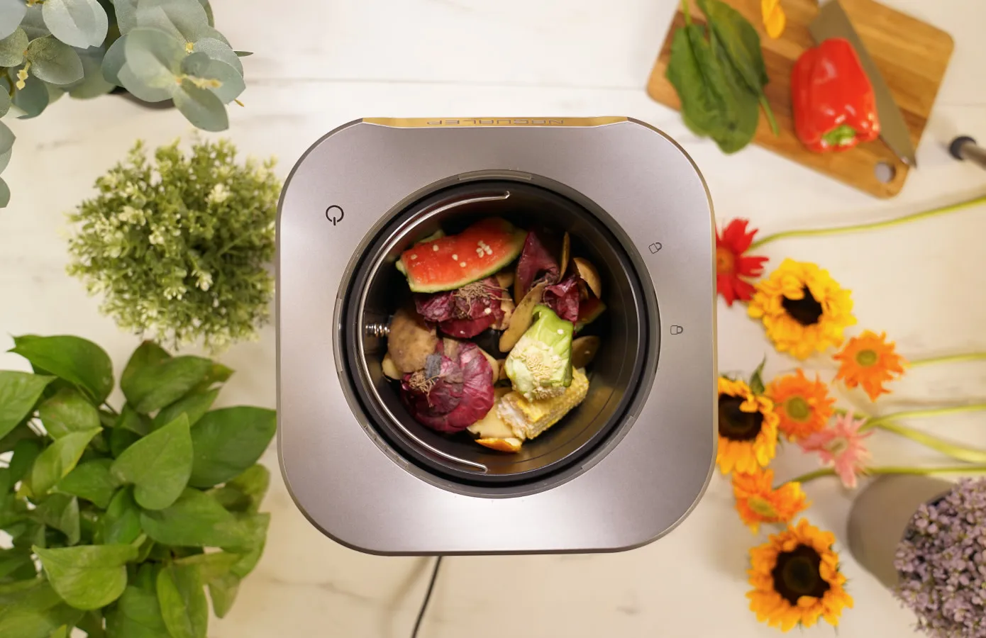 Wholesales Food Waste Disposers Recycle Indoor Composter Garbage