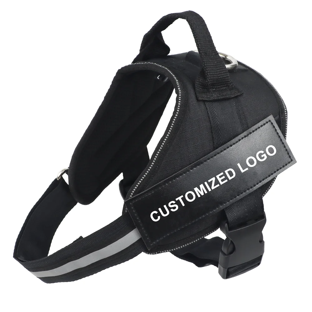 Durable Custom K9 Reflective Adjustable Service Dog Harness Large Dog