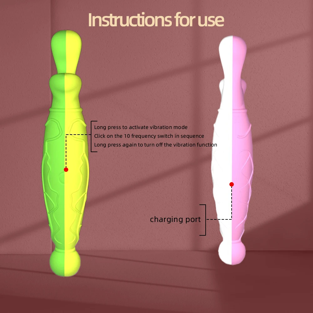 Jade Finger Rabbit Double-Headed Vibrator - Adult Sex Toy