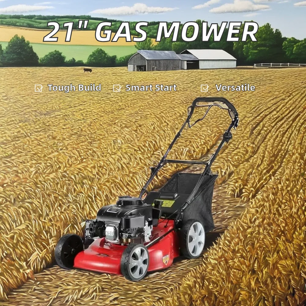 Professional 20 Inch 21inch Self-propelled Lawn Mower Mowing Machine ...