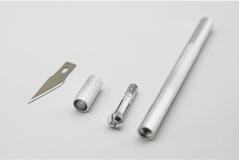 K328 Metal Handle Scalpel Blade Knife Wood Paper Cutter Craft Pen Engraving Cutting Supplies DIY Knife