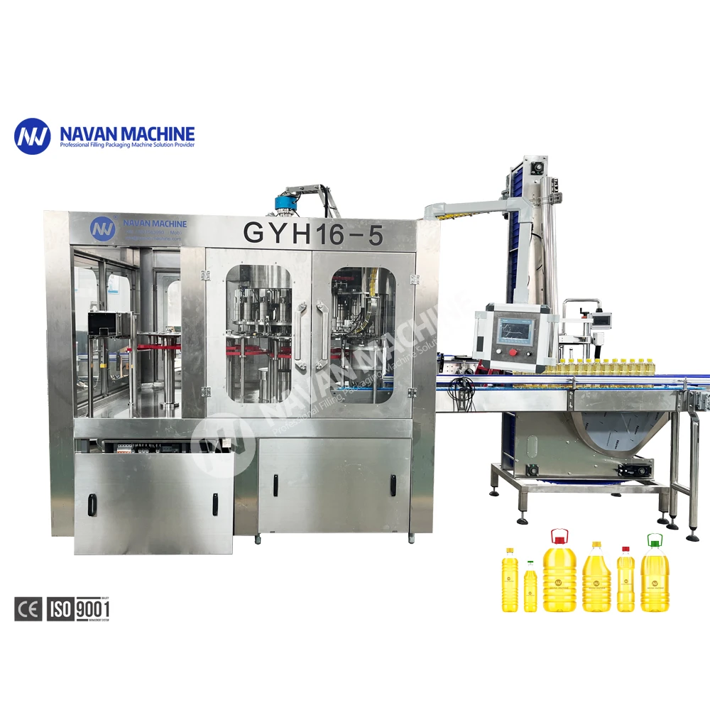Rotary 3 in 1 Filling Machine Automatic Olive Oil Filling Machine