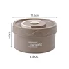 New 304 steel lunch box 440ml-curry color