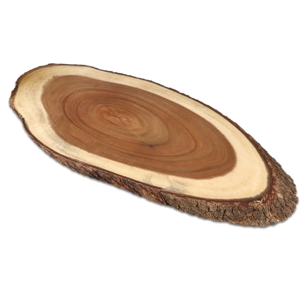 Acacia Wood Cutting Board - Irregular Tree Stump Chopping Board