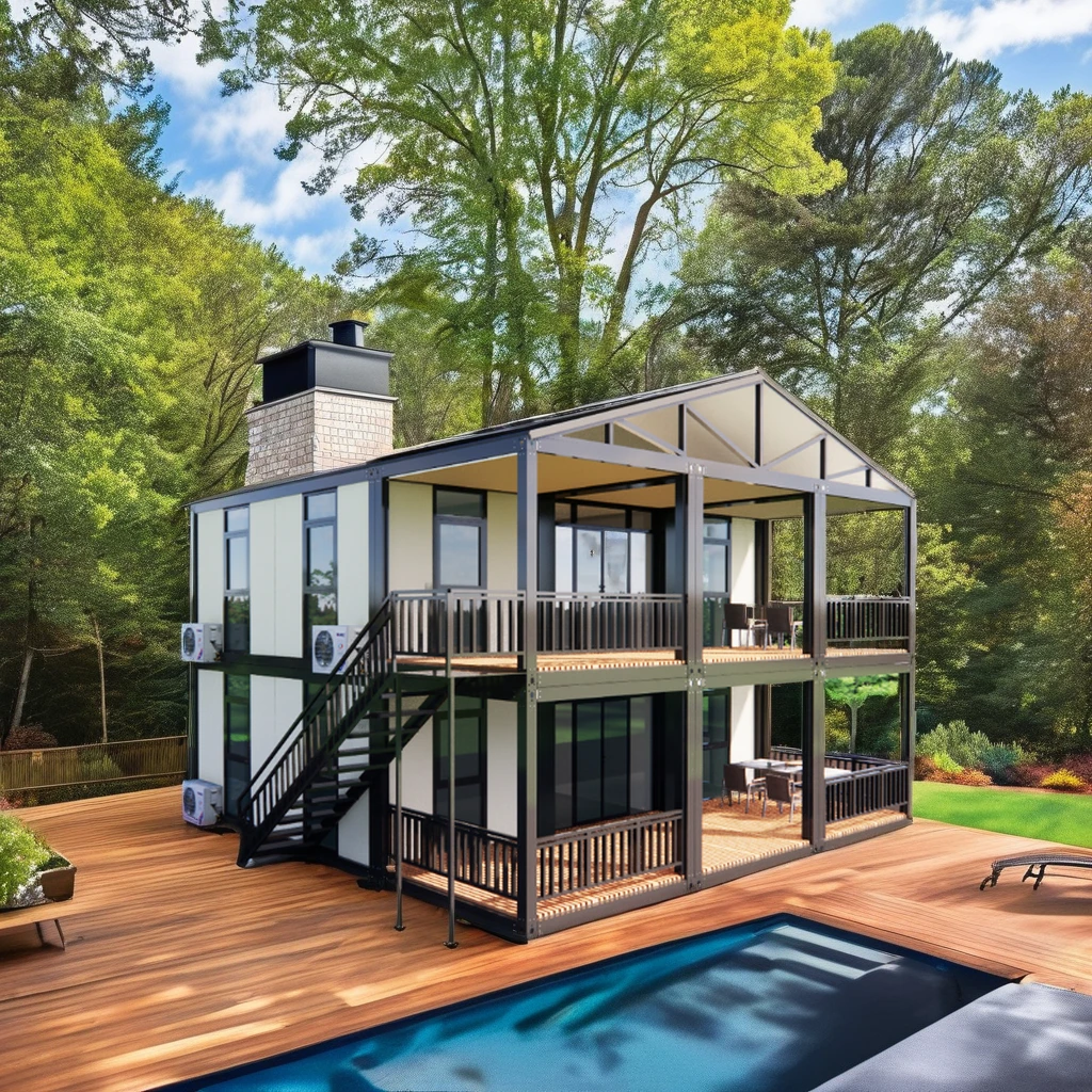 Foldable 40ft Prefab Modular House 20ft Mobile Expandable Prefab House ...