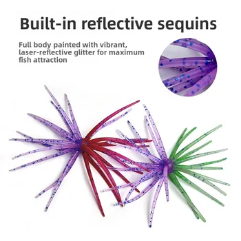 Cheery Bait Sea Urchin Soft PVC Printed Artificial Fish for Carp Bass Mandarin Tilapia-Fly Fishing Topwater/Midwater Lure – Soft Lure – view 3