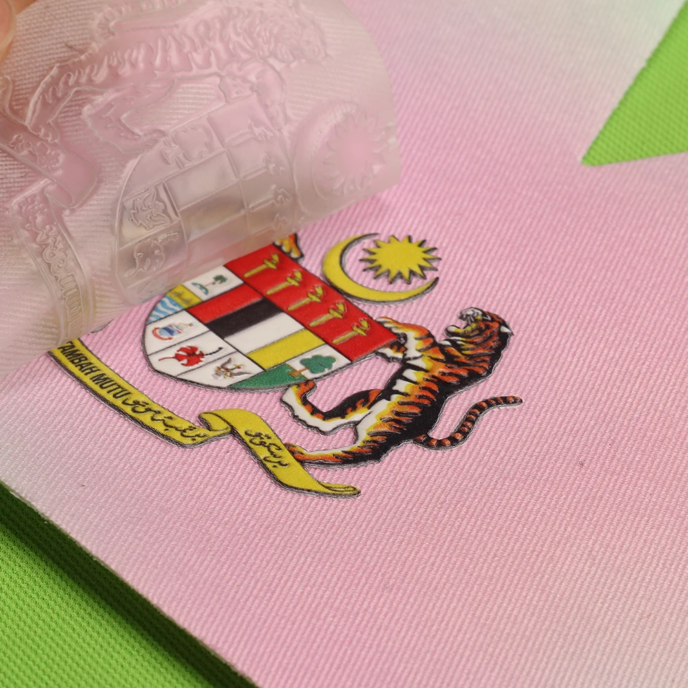 Factory Wholesale Custom Embossed 3d Logo Heat Transfer Ironon Soft