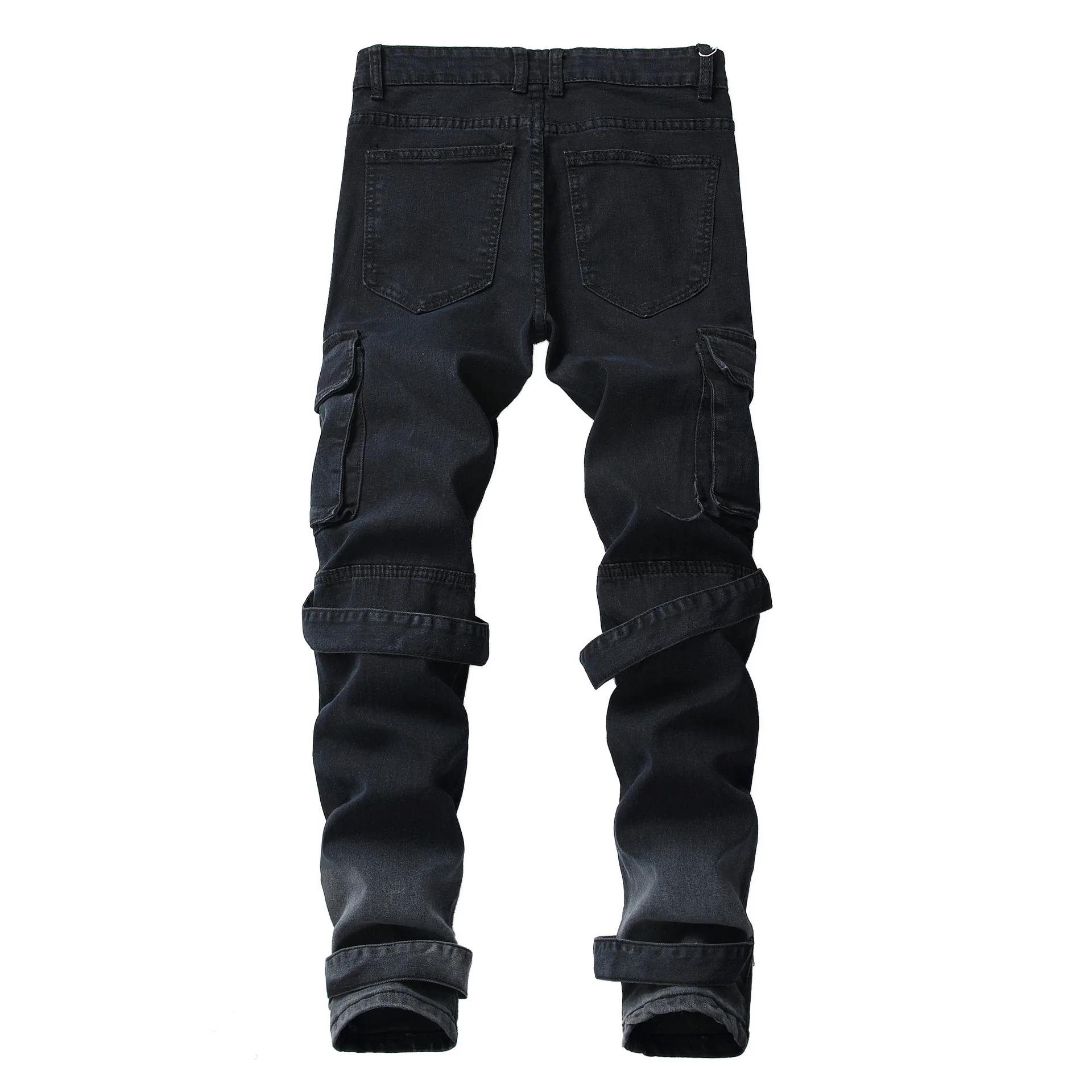 rough jeans for men black