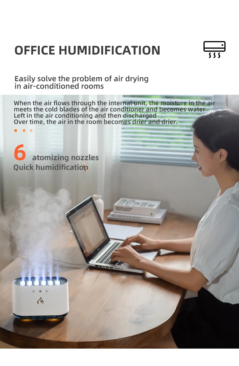 Musical Sync Air Humidifier and Essential Oil Diffuser For office space