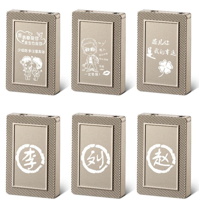 db 1250 cigarette lighter creative jet playing card hot selling products 2026 poker windproof lighter with metal green-2