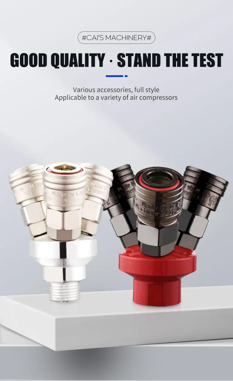 3 Pass Quick Coupler Positions Manifold Block Connector Pipe Quick