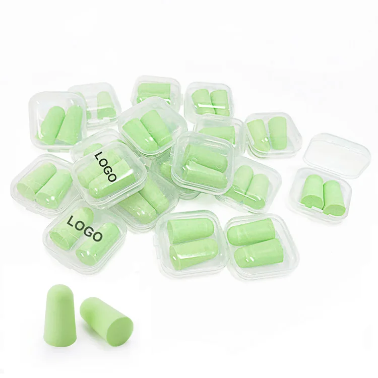 Custom Packing Ear Plugs Noise Cancelling Disposable Foam Ear Plug with Box