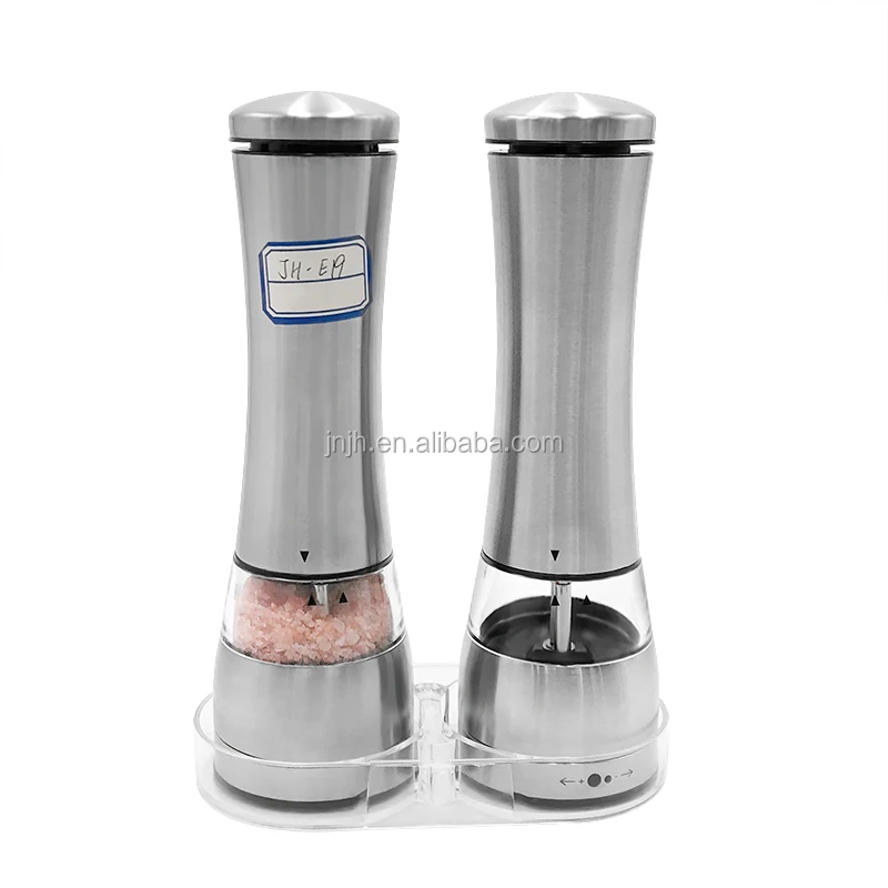 Electric Salt and Pepper Grinder Set, Battery Operated Salt and Pepper  Shakers (2) by Flafster Kitchen 