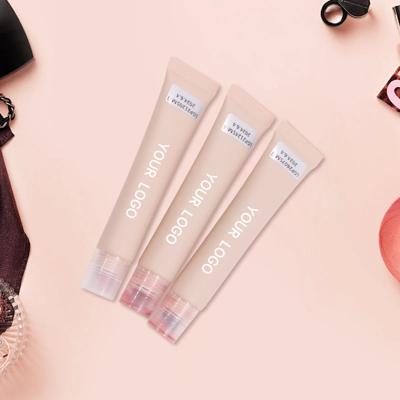 New Trendy Vegan Cosmetics Custom Hydrating Lip Tint and  Balm Soft Tube Fruit Flavored Herbal Lip Gloss with Private Label factory