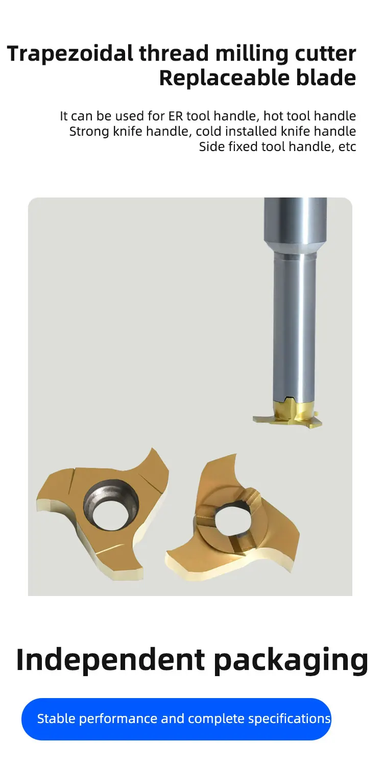 Inner Hole Trapezoidal Groove Cutter Inner Groove End Mill Cyclone