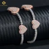 Silver+rose heart