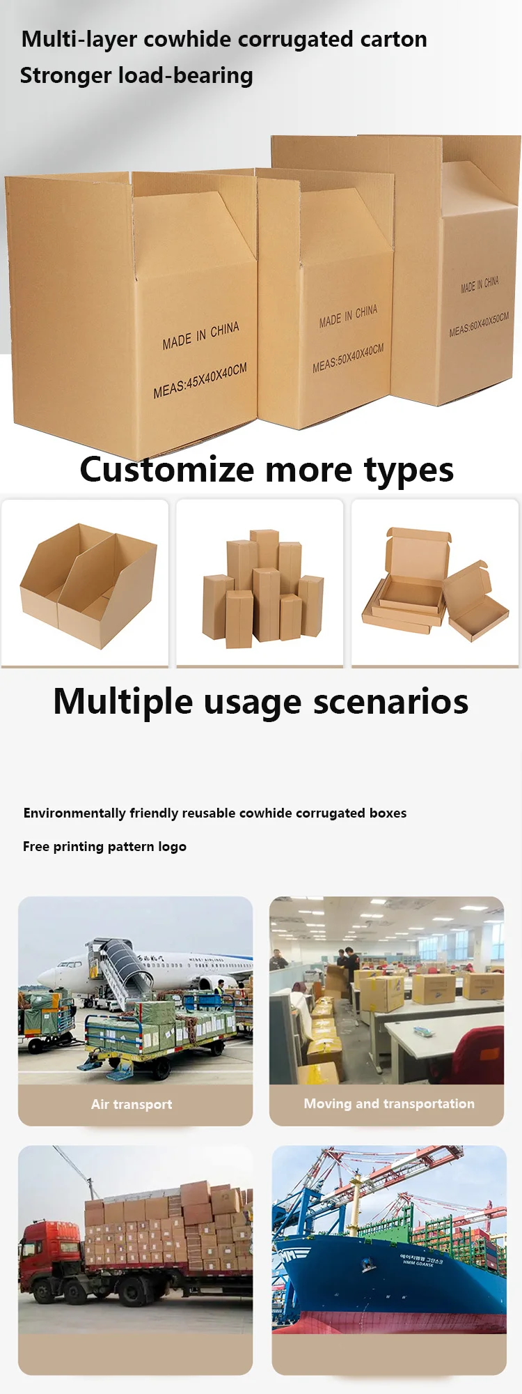 Wholesale Customized Highquality 5layer Corrugated Cartons Hot