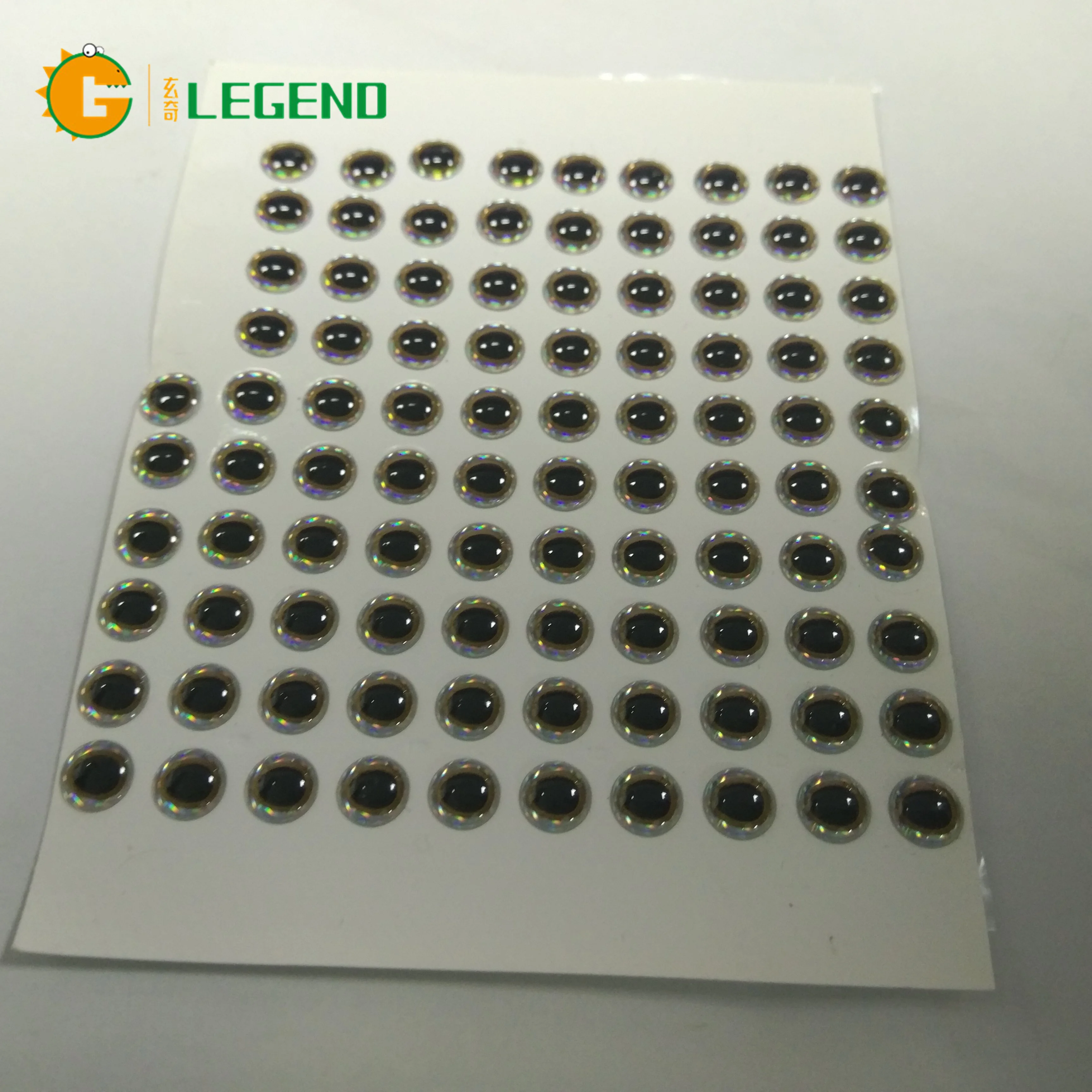 90pcs 15mm Silver 3D Holographic Fishing Lure Eyes 3D Lure Eye 3D Soft Eye 3D Ho - Foto 7