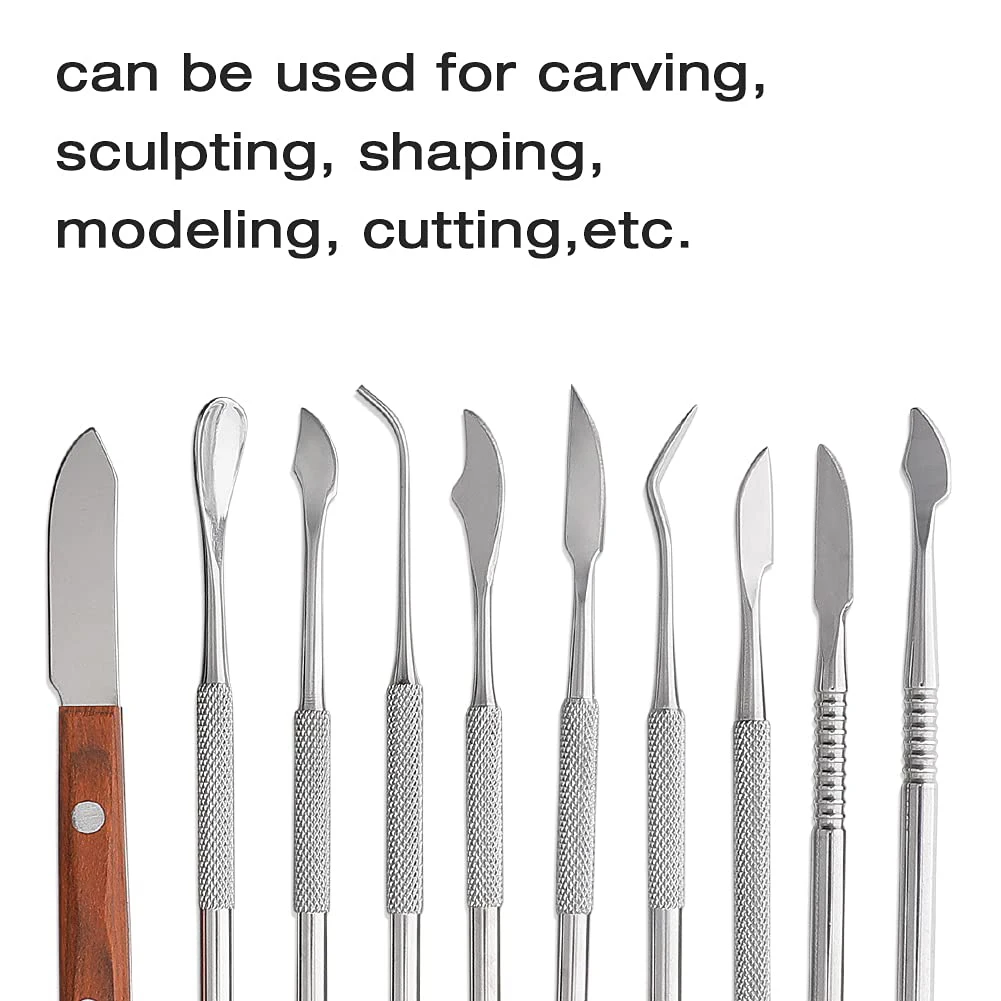 Metal Clay Sculpting Pottery Sculpture Tools Dental Waxing Instruments