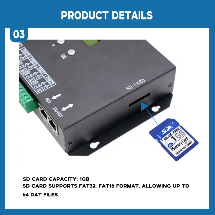 product top sales 8 channel rgb ic pixel dmx sd card constant voltage h807sa led controller for led strips-5