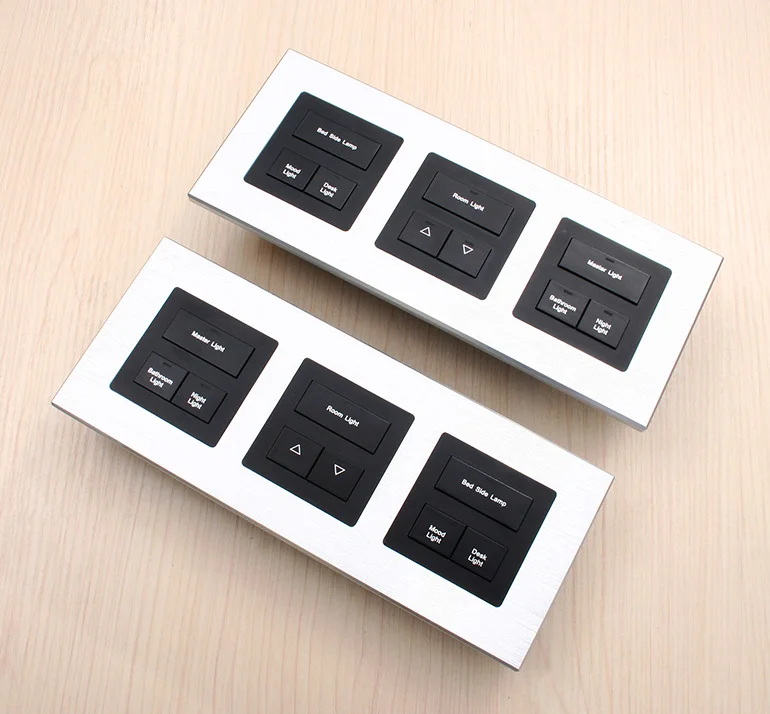 Customize Luxury 12V DC RS485 Modbus Smart Hotel Using Bedside Switch Panels