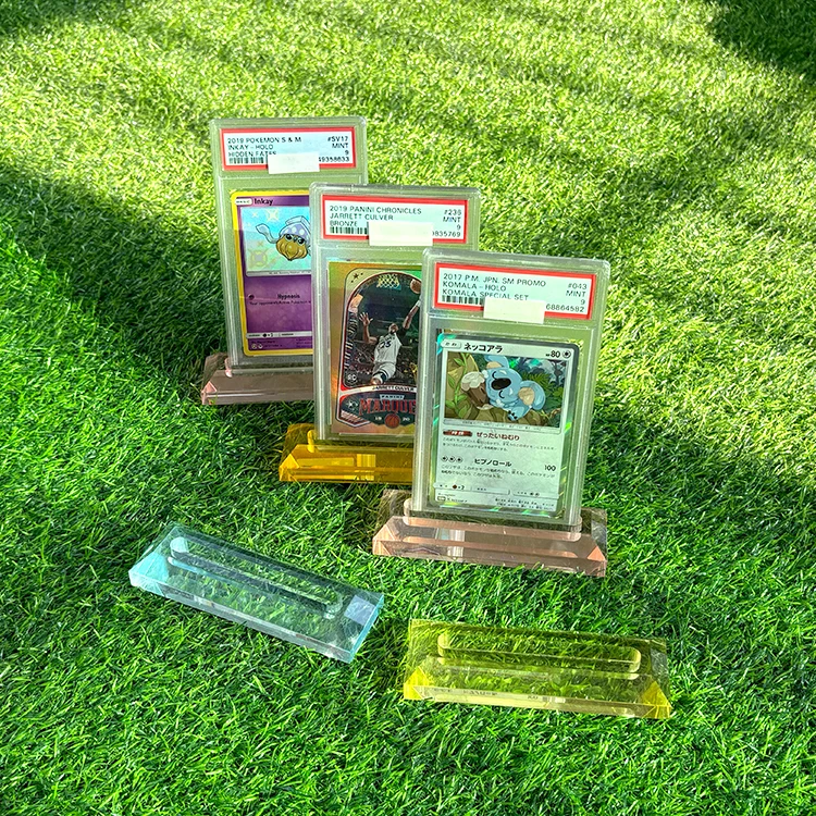 TCG Factory Custom Pokemon Graded Card Acrylic Holder New Design Pokemon Card Holder Album for SGC BGS CGC Card Slab TCG Factory Custom Pokemon Graded Card Acrylic Holder New Design Pokemon Card Holder Album for SGC BGS CGC Card Slab