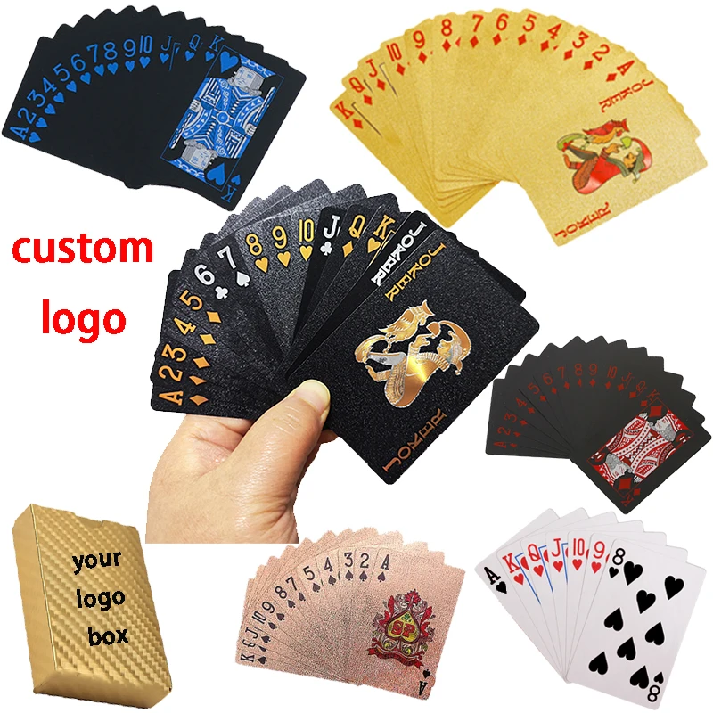 Plastic Waterproof Playing Cards Black Silver and Gold Las Vegas Pool  Swimming Game - China Poker and PVC Paper Playing Card price