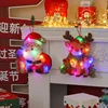 Adorno navideño iluminado de PVC: Reno