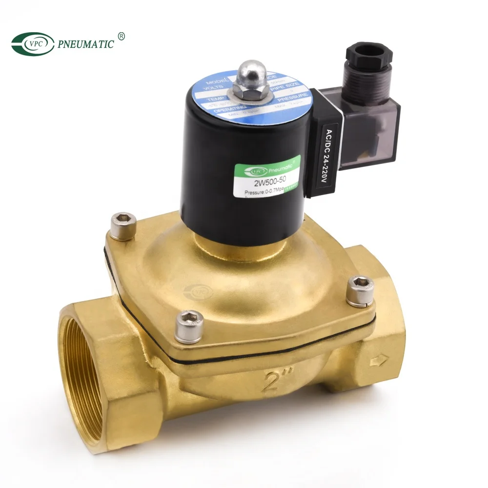 Válvula Solenoide Eléctrica Latón 2w-250-25j Ac220v Agua Cer