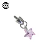 Pink five-pointed star ornament head